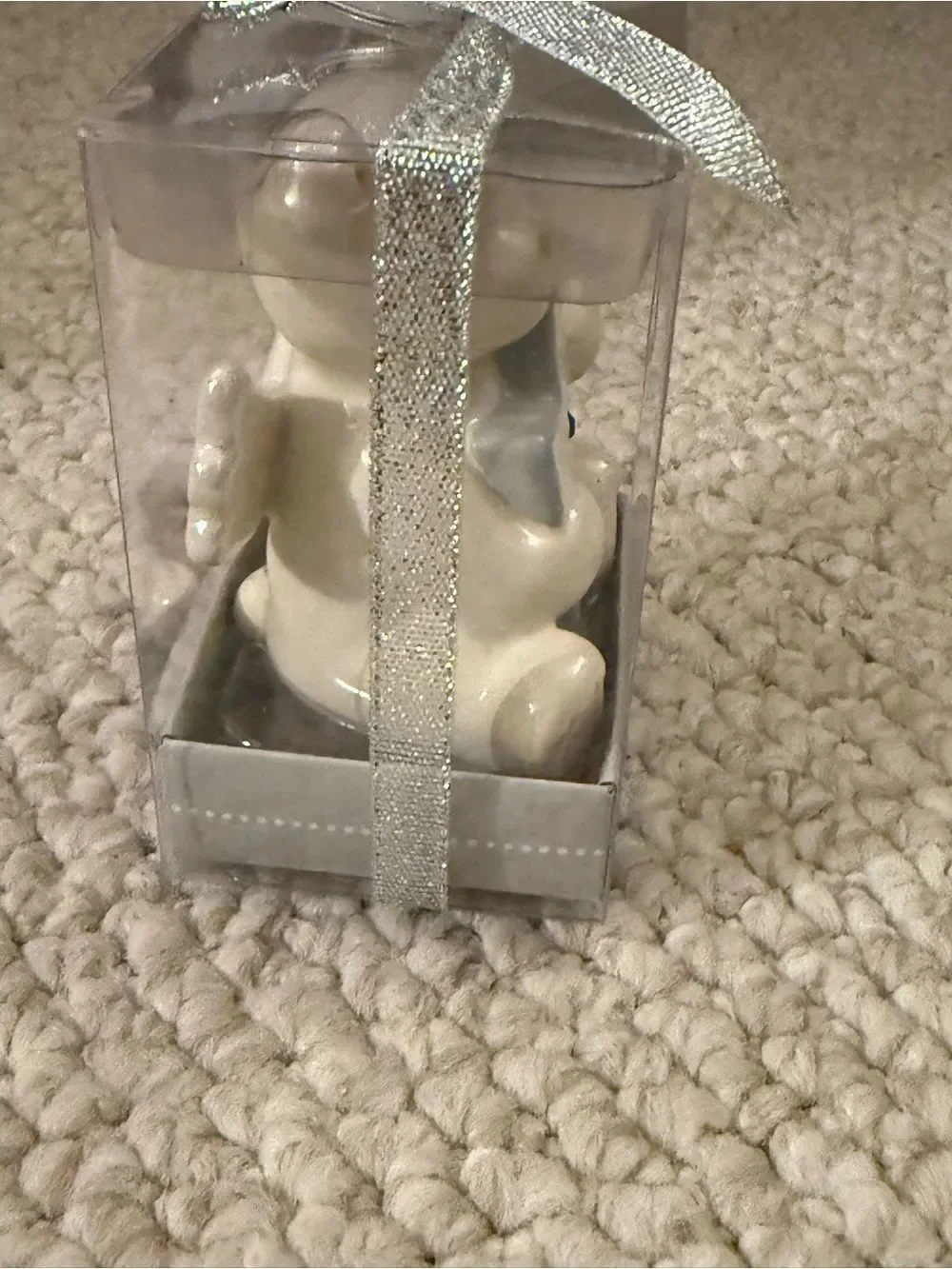 Grasslands Road White Ceramic Bear Angle Figurine Month of September COLLECTOR’s